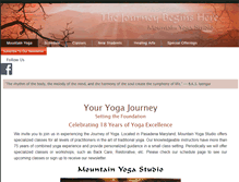 Tablet Screenshot of mountyoga.com